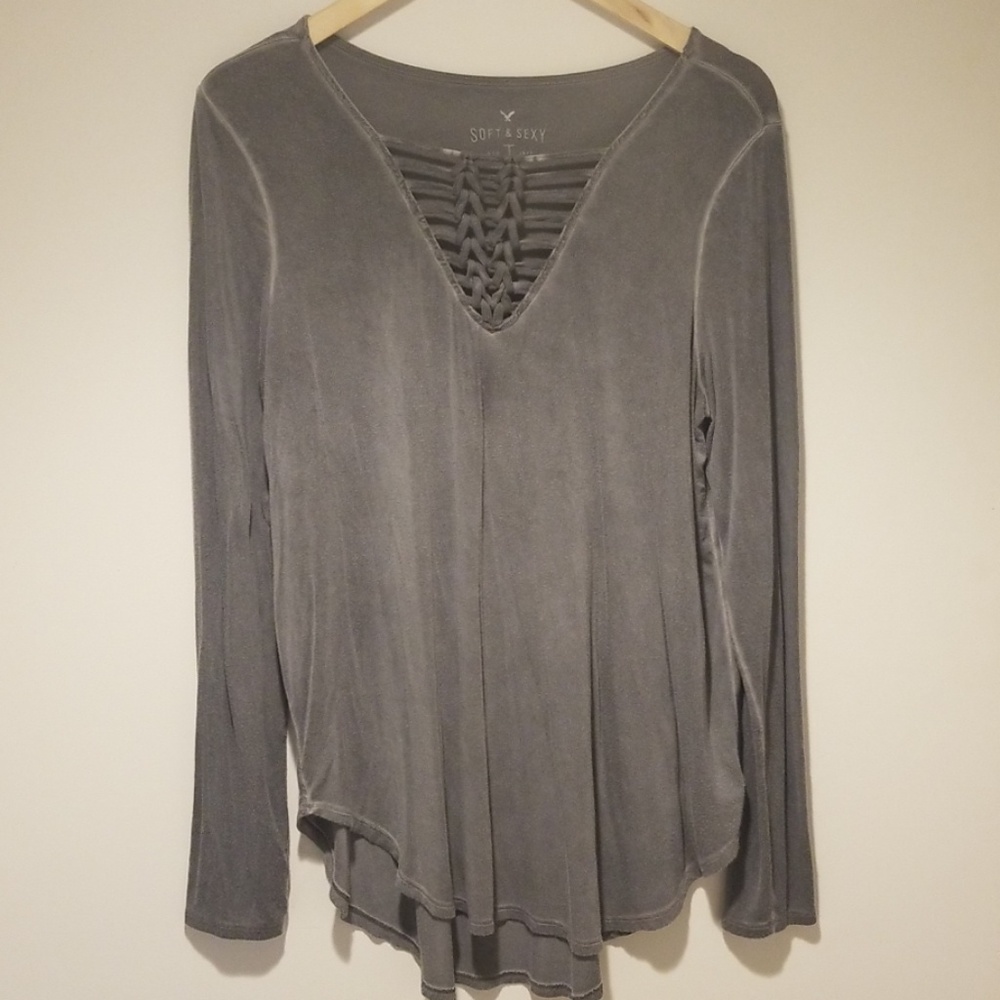 American Eagle long, super soft shirt
